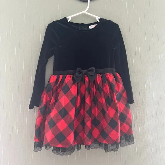 Cat & Jack | Dresses | Girls Size 3t Cat Jack Buffalo Plaid Holiday Dress  In Like New Condition | Poshmark